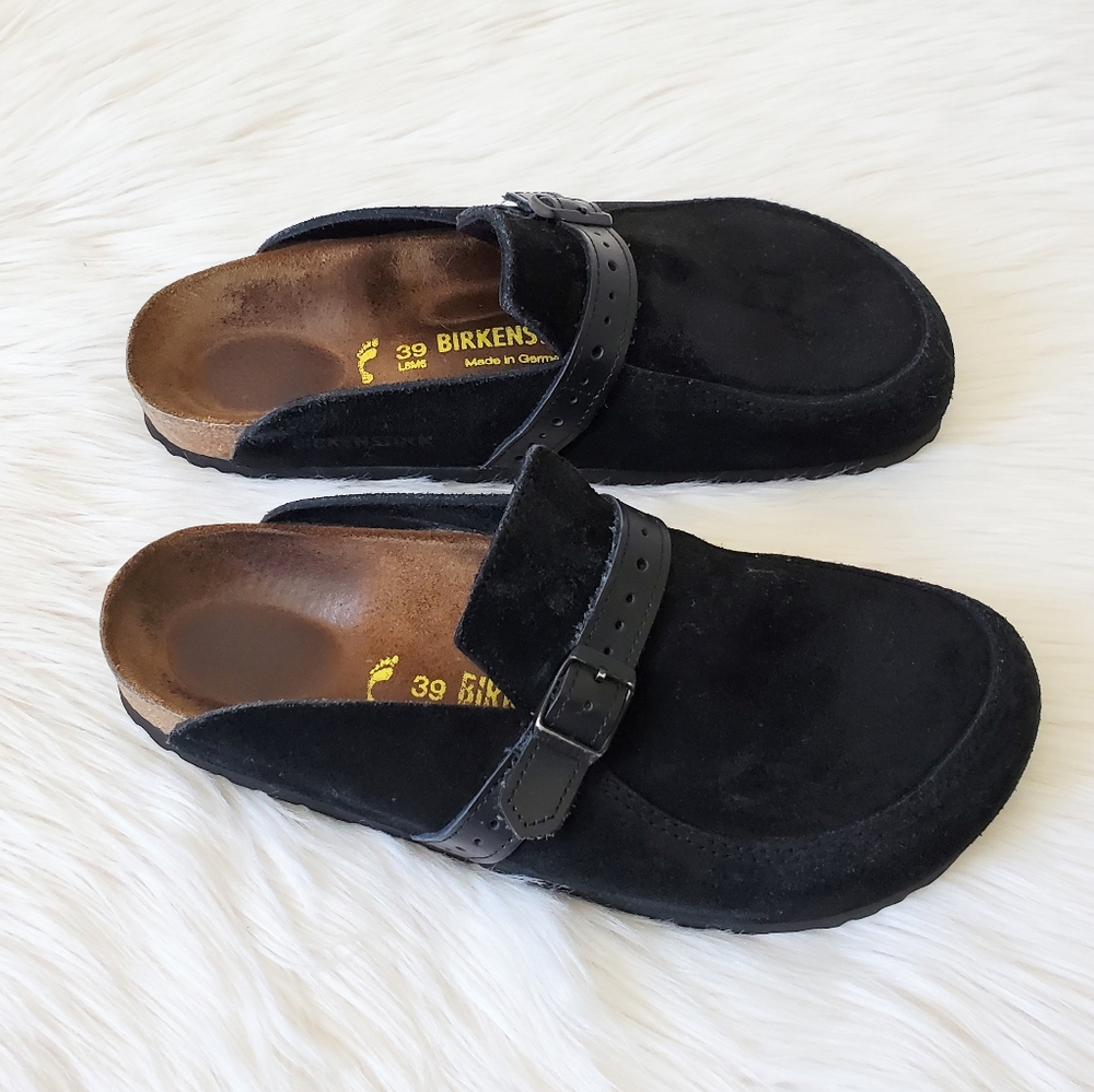 Birkenstock Eaton suede clogs